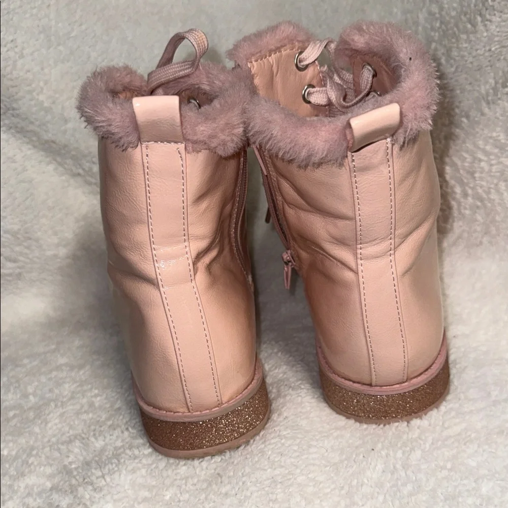 MIA Pink Lace-Up Ankle Boots GIRLS SIZE 4